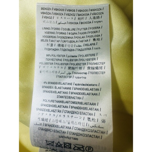 Guess Marciano Butter Yellow Floral Blazer Feminine Women's US‎ SMALL EU 40 - Picture 12 of 16